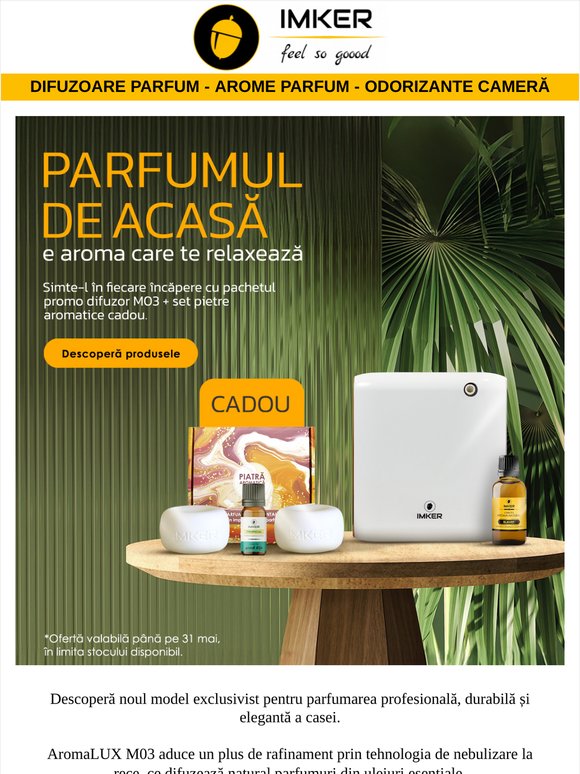 Ultimele zile 📍AromaLUX M03 vine cu un cadou special