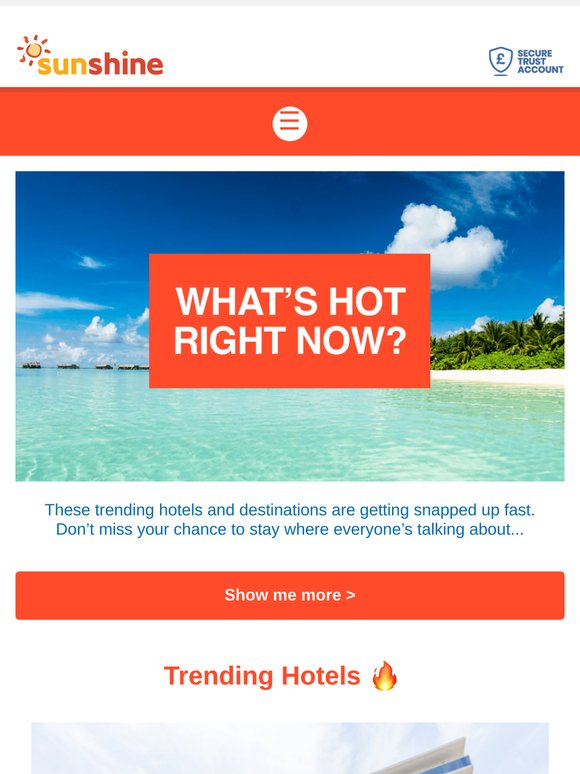 JUST IN! Trending spots from just £252pp 🔥