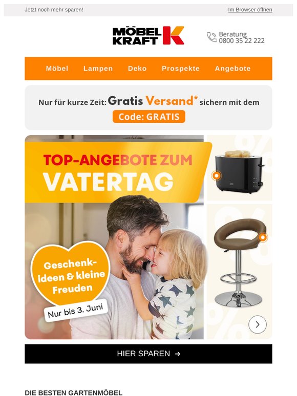🍻 Sagen Sie Danke mit himmlischen Angeboten zum Vatertag!