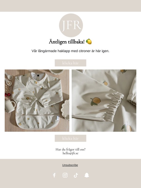 🍋 Långärmad haklapp är tillbaka 🍋