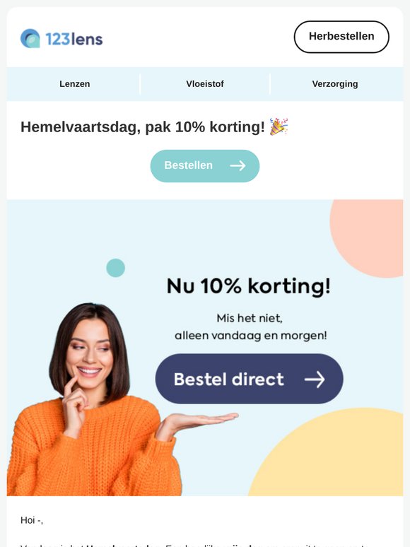 ☀️10% korting alleen vandaag en morgen!