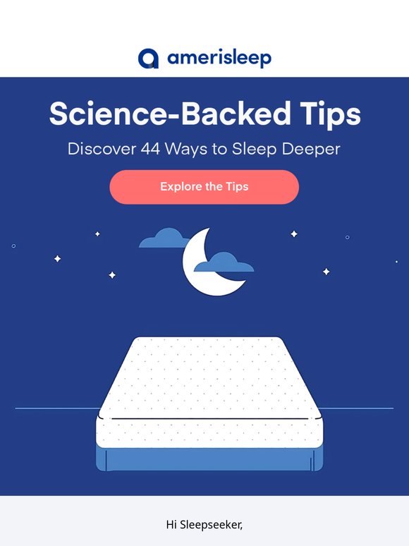 😴 The Science of Better Sleep (+ Save $600 on Amerisleep)