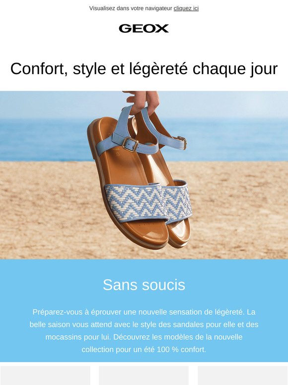 Des promenades entre confort et légèreté avec Geox