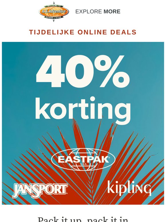 Flash korting: -40% op deze merken!