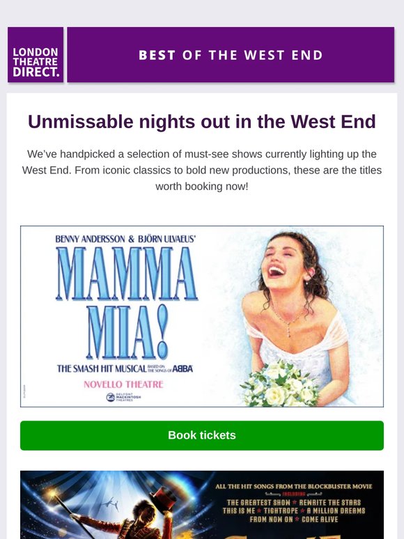 Hot tickets – book while you can!