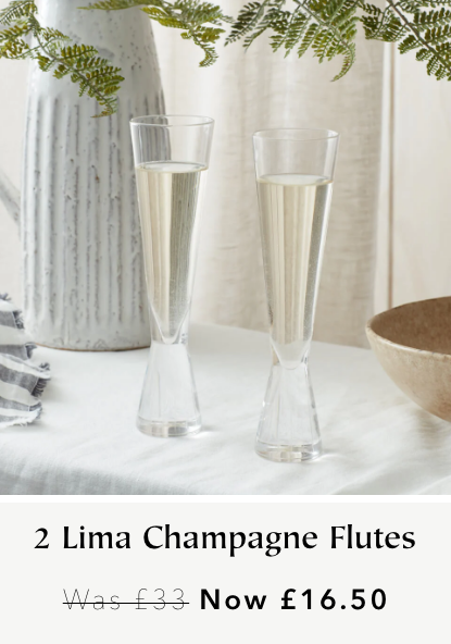 2 Lima Champagne Flutes