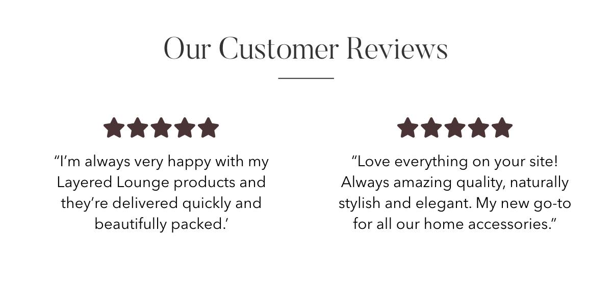 Our Customer Reviews