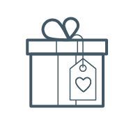 Free gift messaging icon