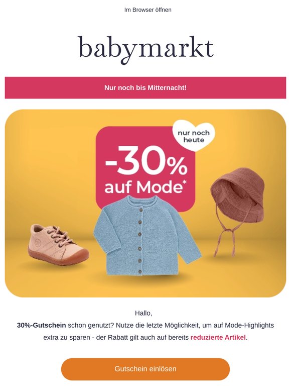 Letzte Chance ⏳ Mode-Gutschein einlösen