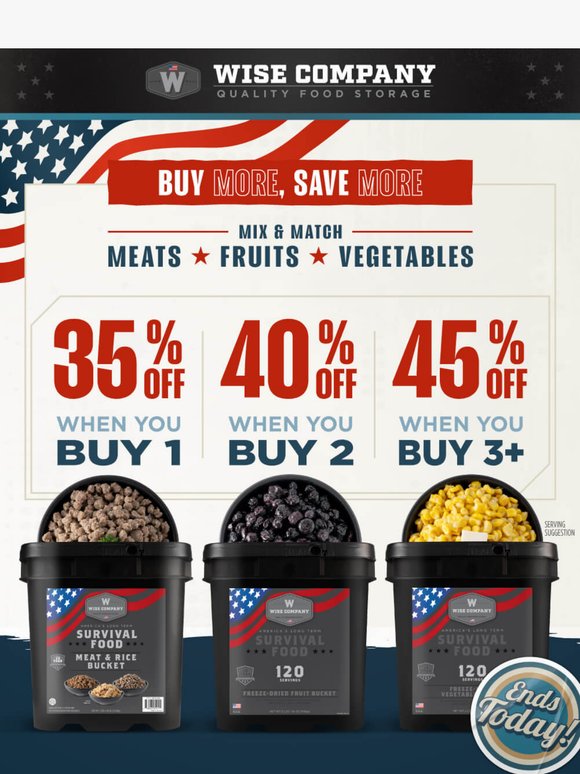 Ends Today: Build Your Bucket Bundle & Save up to 45%