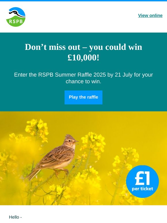 Don’t miss your chance to win £10,000!