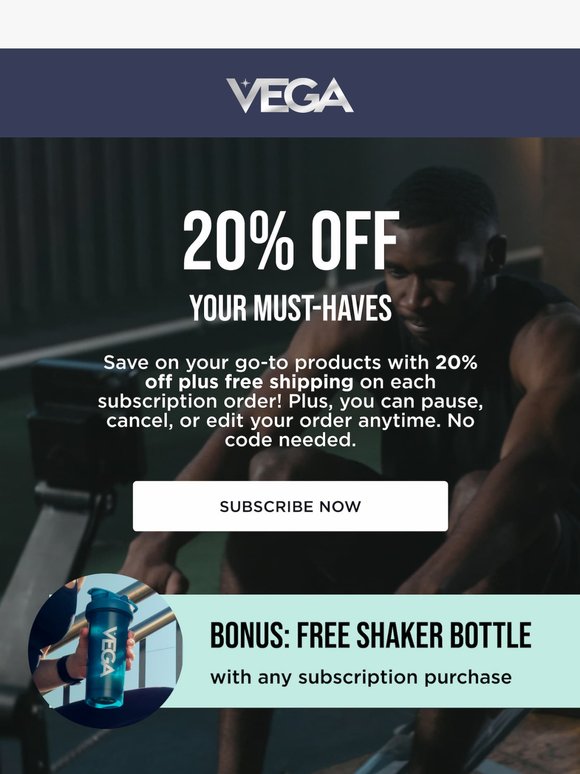 20% Off + FREE Gift With All Subscription Orders