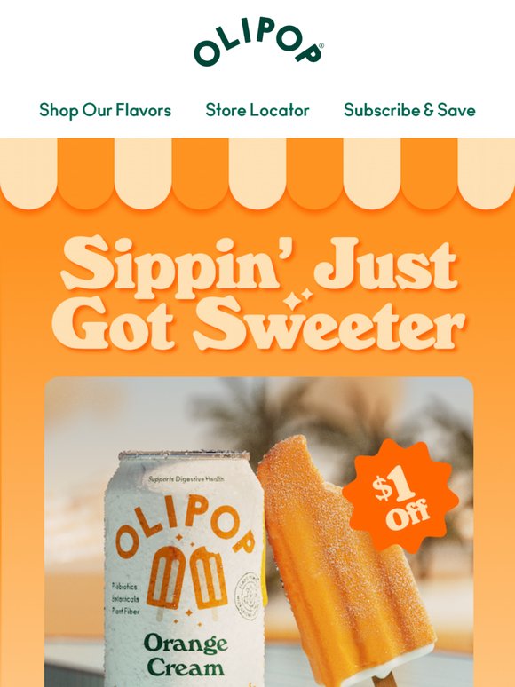 Treat Yourself: $1 Off Orange Cream 🍊