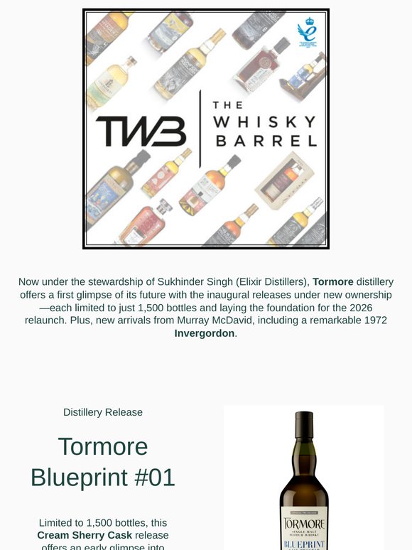 Tormore’s Inaugural Bottling, 50-Year Invergordon & More Inside 🏁