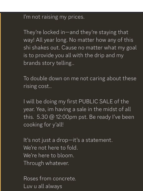 PREVIEW POOKIES 30% PUBLIC SALE TODAY