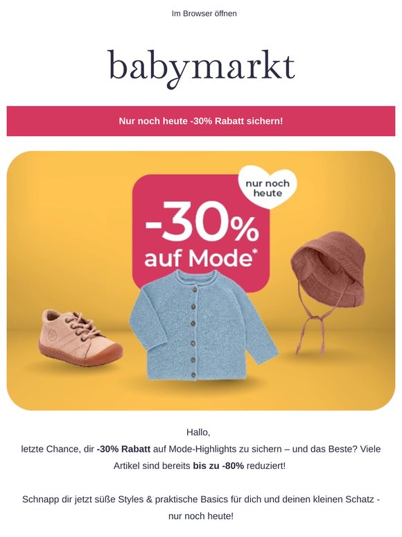 -30% auf Mode laufen heute ab ⏰