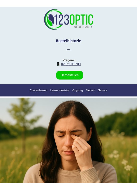 Allergie? Daglenzen en druppels helpen je ogen!