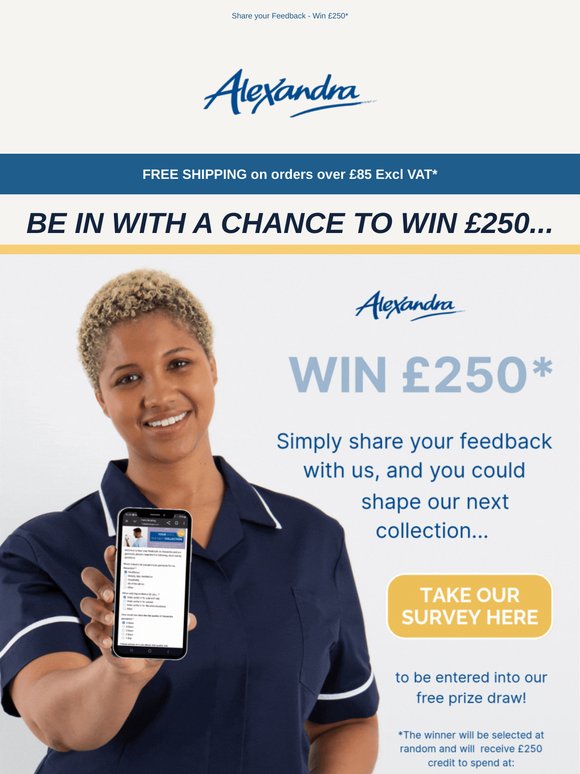 💬 We Value Your Feedback - Enter to WIN £250!