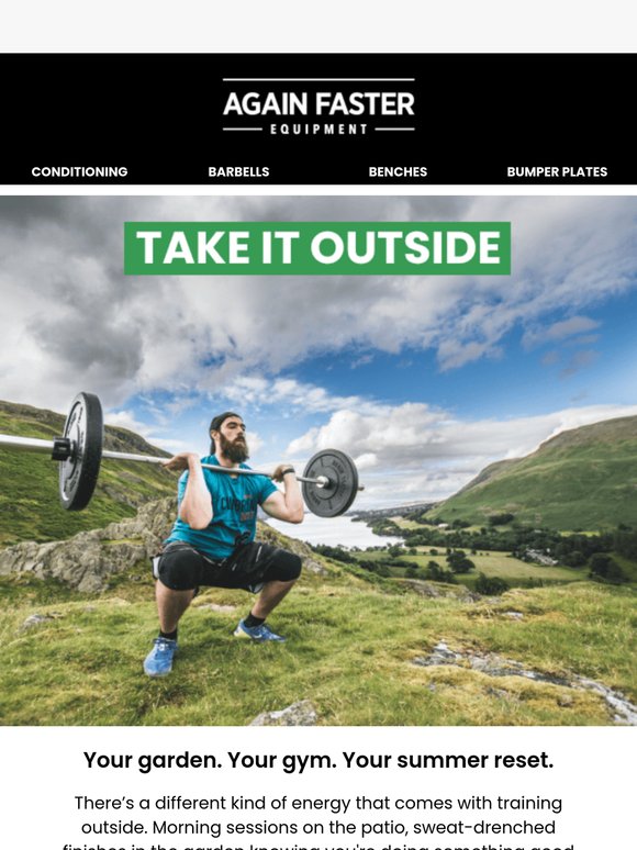 The tools to train outside