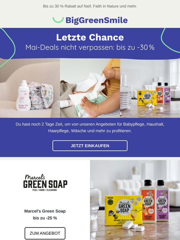 Nur noch 2 Tage ⏳ bis zu 30 % Rabatt