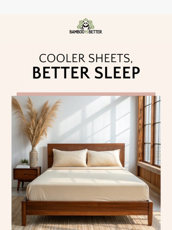 Sleep Cooler with Bamboo Sheets