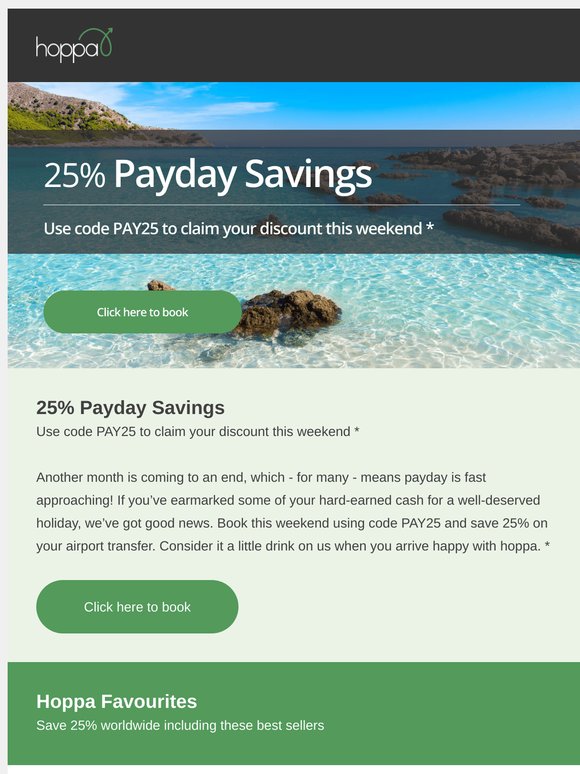 25% Payday Savings