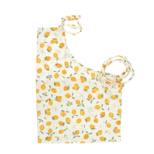 Tablier, coton bio, citrons