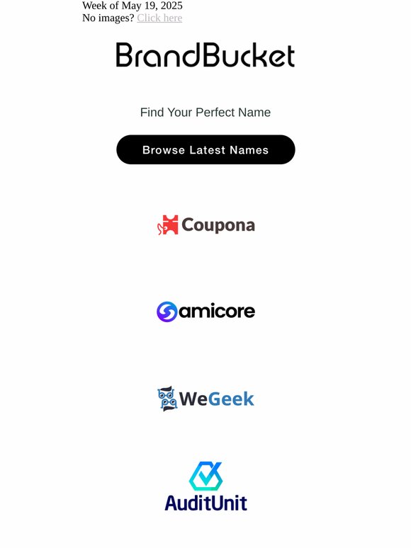Your Weekly Digest of New Names