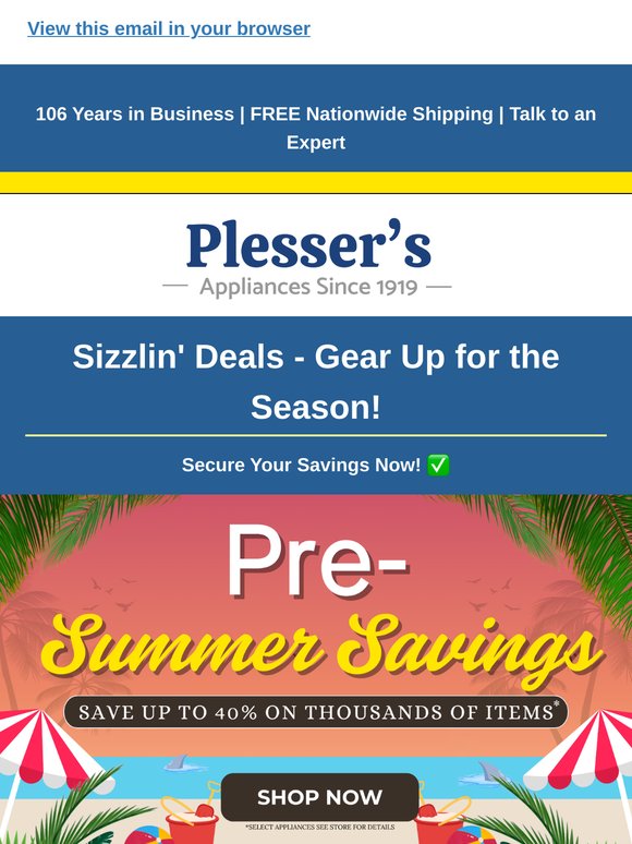 Hot Deals: Pre-Summer Appliance Savings!