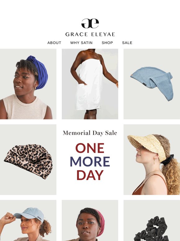 Memorial Day sale is almost over! Shop now before it's too late