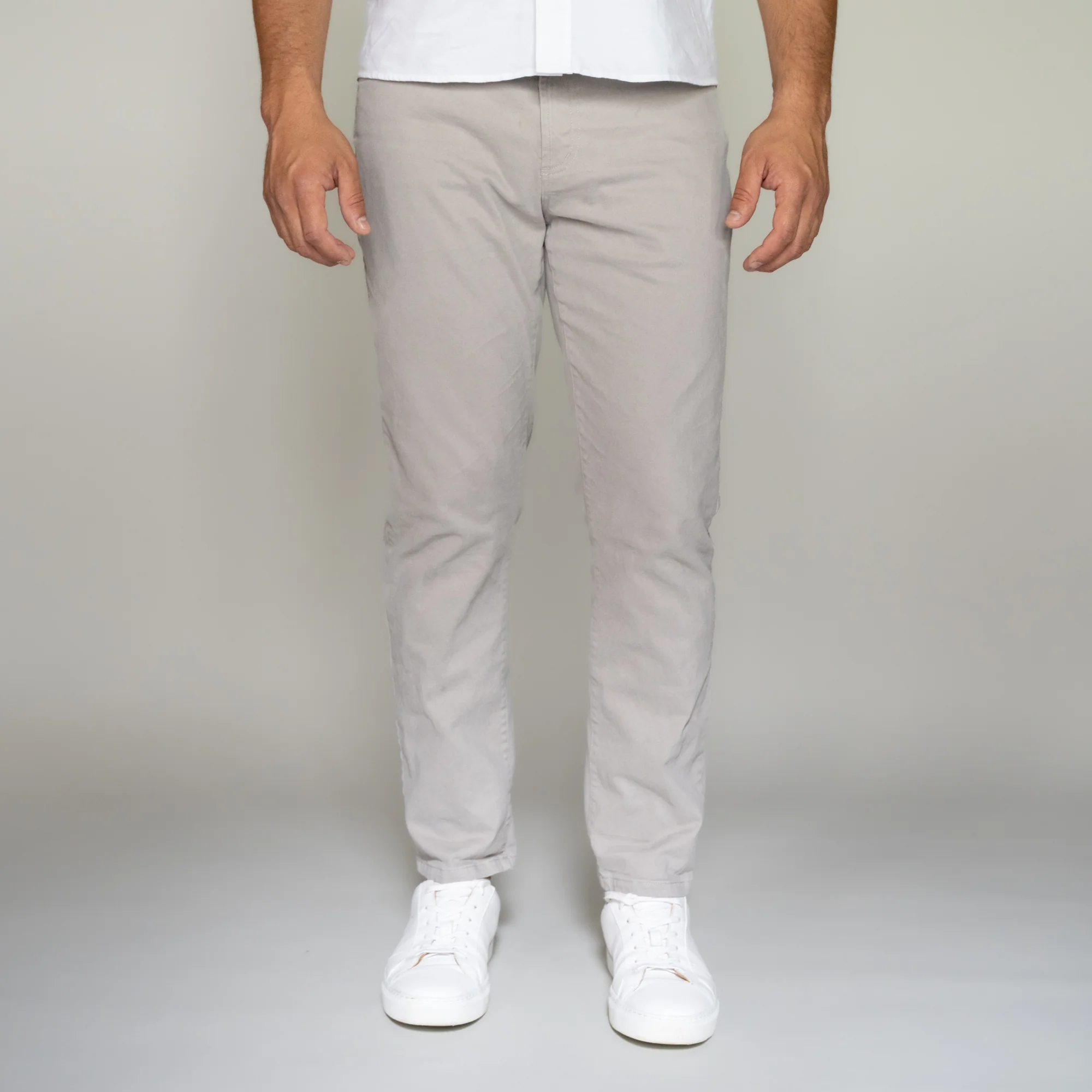 Image of Italian 5-Pocket Pants - Grey