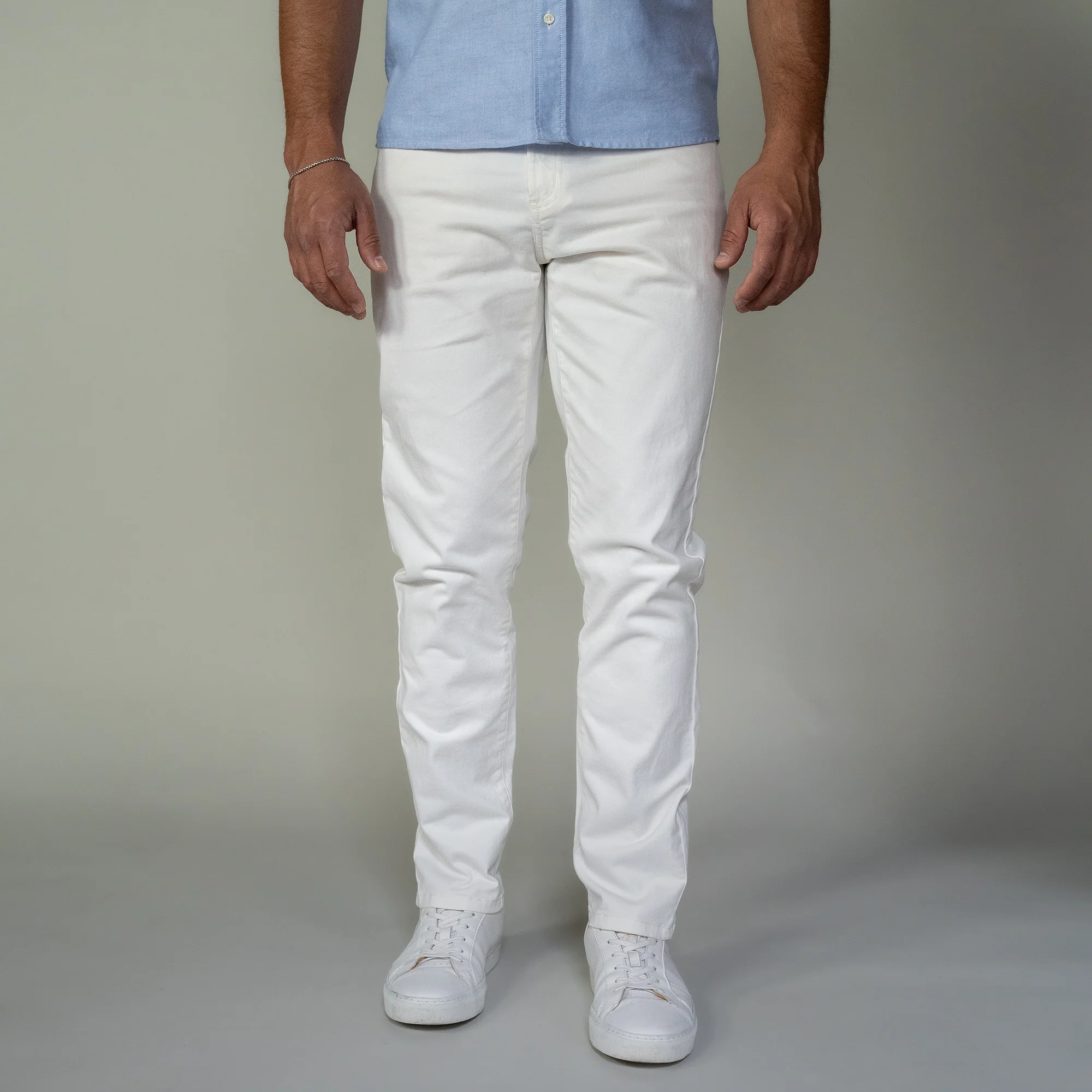 Image of Italian 5-Pocket Pants - Stone