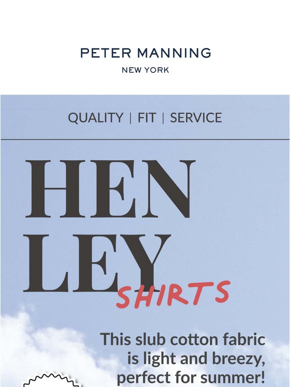 The Henley Shirt, a nice alternative to t-shirts