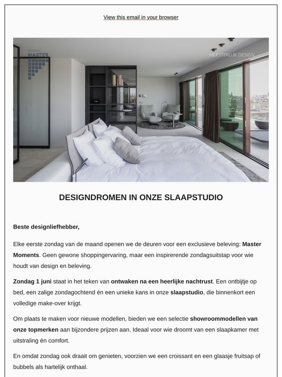Vroege vogels ontdekken slaapcomfort aan showroomprijzen.