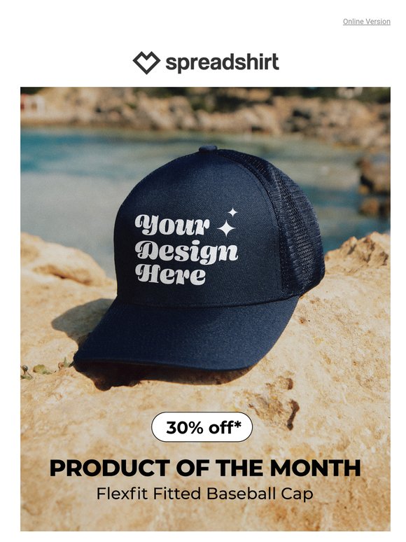 Only 48h left! Get 30% off the flexfit baseball cap