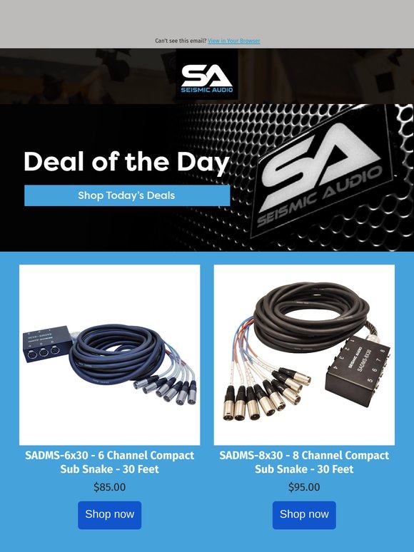 📢 Big Savings on Compact Sub and Drop Snake Cables! 🐍