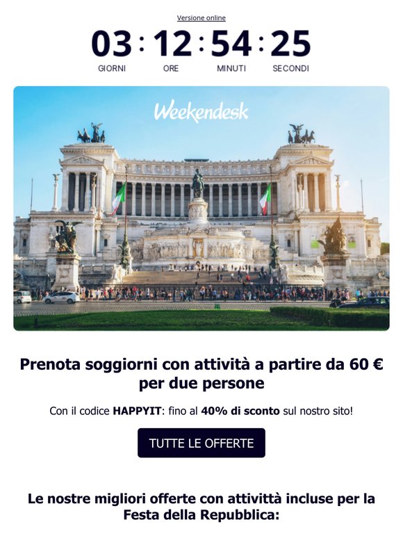 Ponte del 2 giugno: parti! 🇮🇹