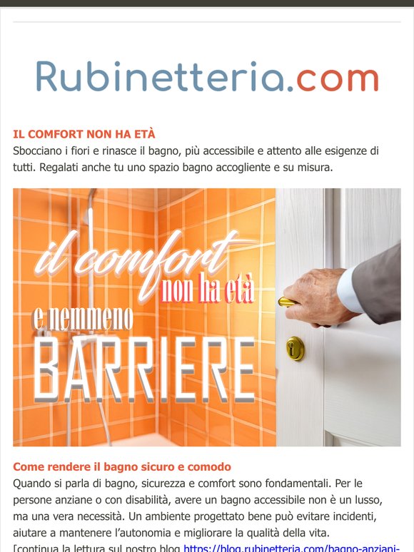 Rubinetteria.com | Sboccia il comfort senza età