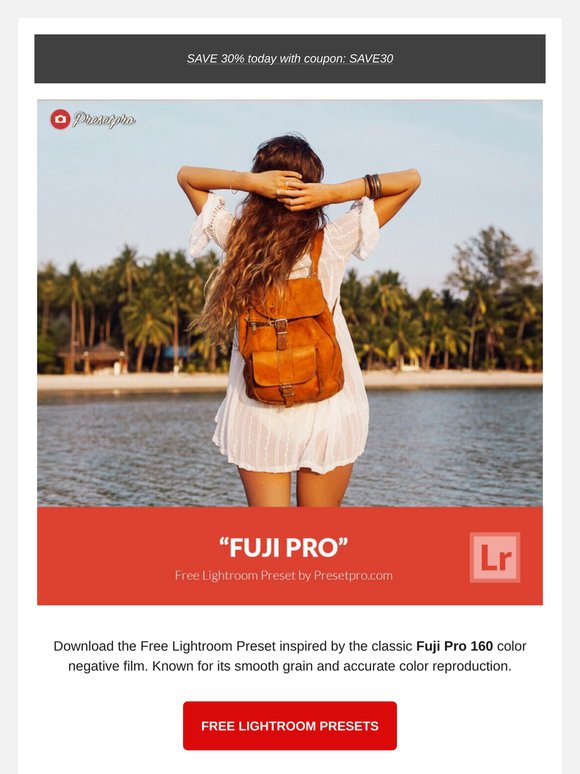 FREE Lightroom Presets "Fuji Pro"