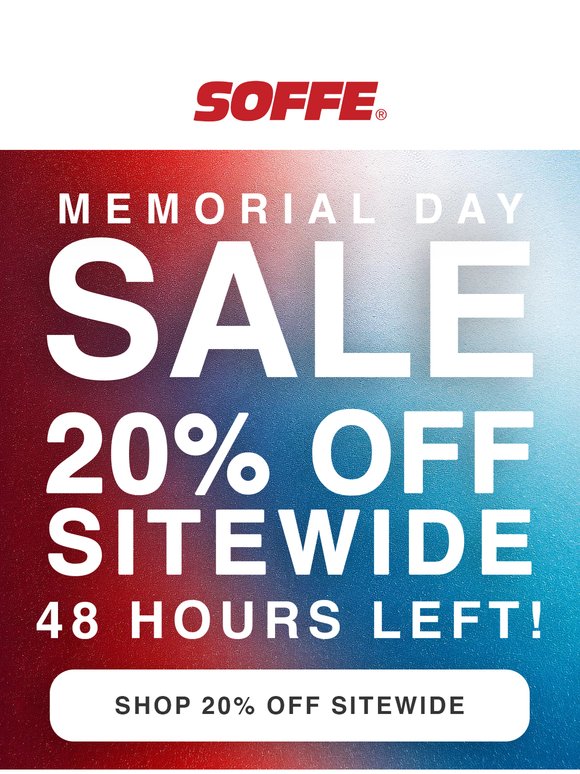 Last Chance To Save 20%