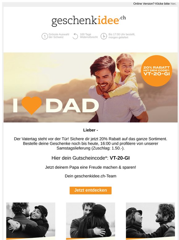 Profitiere von 20% Rabatt!