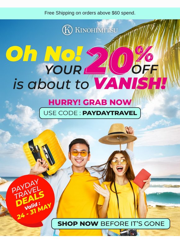 OH NO! 20% Off + FREEBIES Ending Tomorrow ✈️⏰
