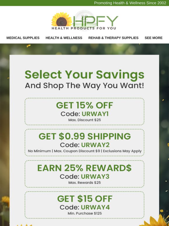 Pick Your Deal, Pick Your Savings