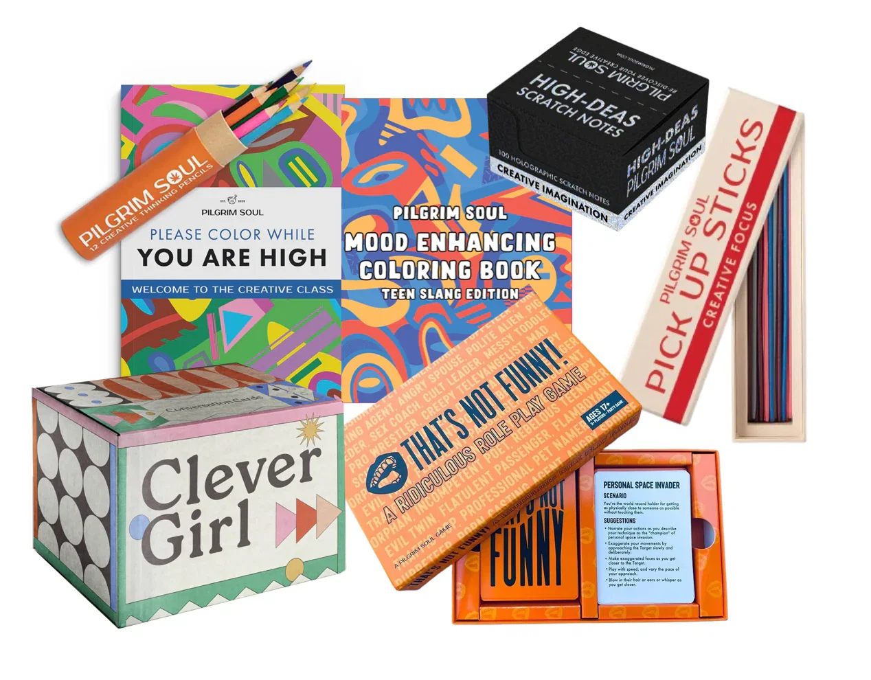 Image of Group Fun Bundle (That's Not Funny+ Clever Girl+ Color V2,V3 +Pencils + Sticks + Notes)