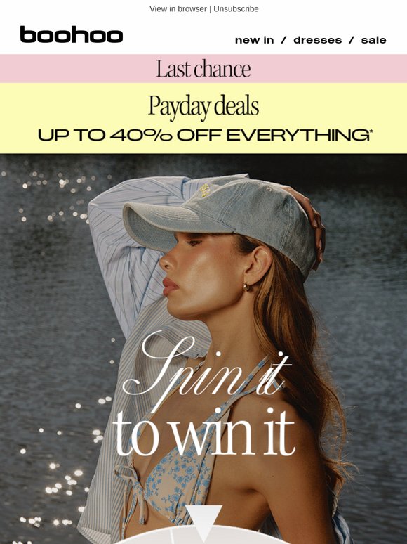 Payday = extra 15% off