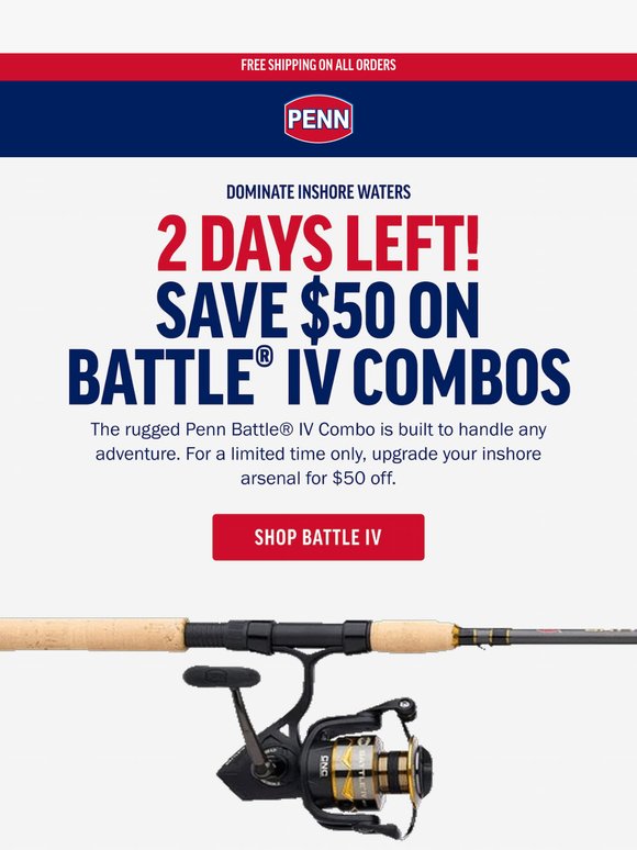 Only Two Days Left To Save $50 On Battle IV Combos!