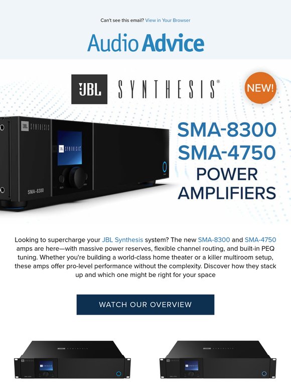 💫 JBL Synthesis SMA8300 and SMA4750 Power Amplifier Overview