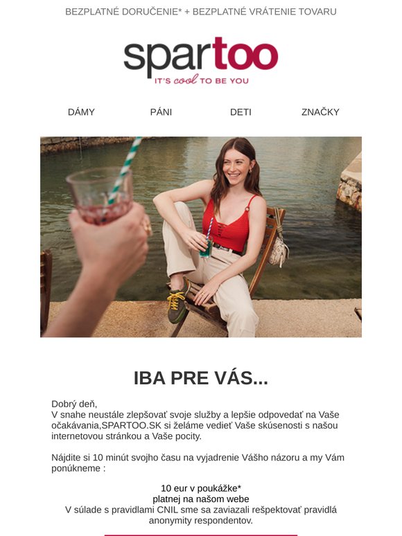 Váš názor nás zaujíma | darujeme Vám 10 eur*