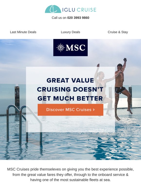Your next holiday with MSC Cruises awaits