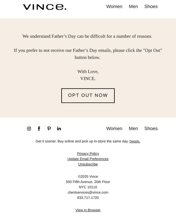 Not Interested In Hearing About Father's Day?